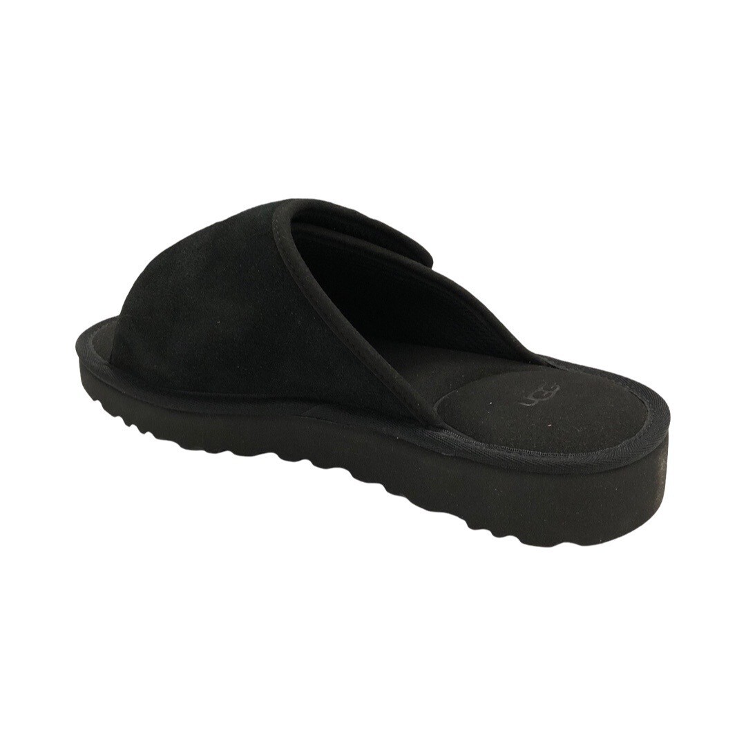 UGG Men's Goldencoast Strap Slides Black Suede Sandals