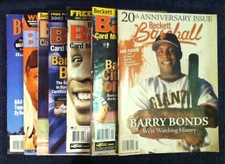 7x 🔥BARRY BONDS🔥 Beckett Baseball Card Price Guides San Francisco Giants MLB
