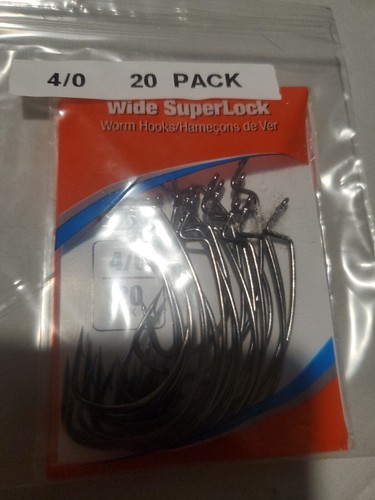 XPS Bass Pro Shop Magna Wide SuperLock Hooks 4/0 Worm Hooks - Picture 3 of 7