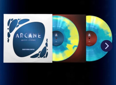 Arcane Season 2 Soundtrack 2LP Vinyl Limited Glacial+Yellow - SHIPS NOW!