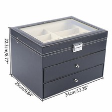 24 grid eye glasses case,eyewear sunglasses display box storage holder organizer