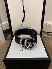 gucci pearl belt size 75 (uk ladies 6) RRP £505