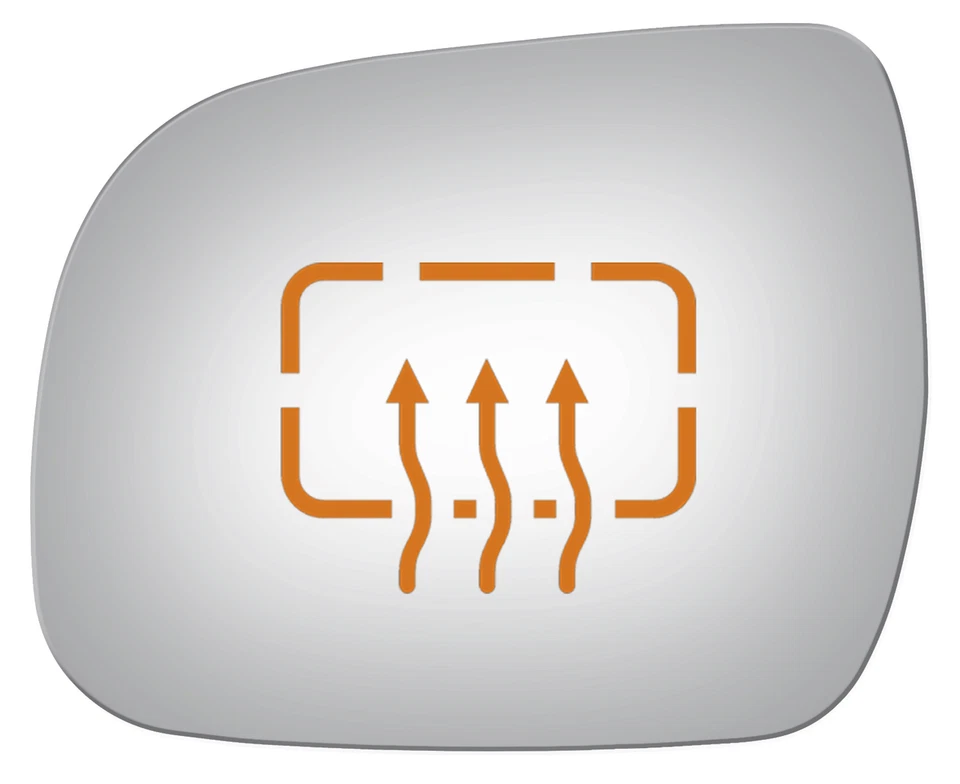 New Flat Left Power Mirror Glass For 10-13 Toyota 4Runner W/O Backing Plate - Image 3 of 4