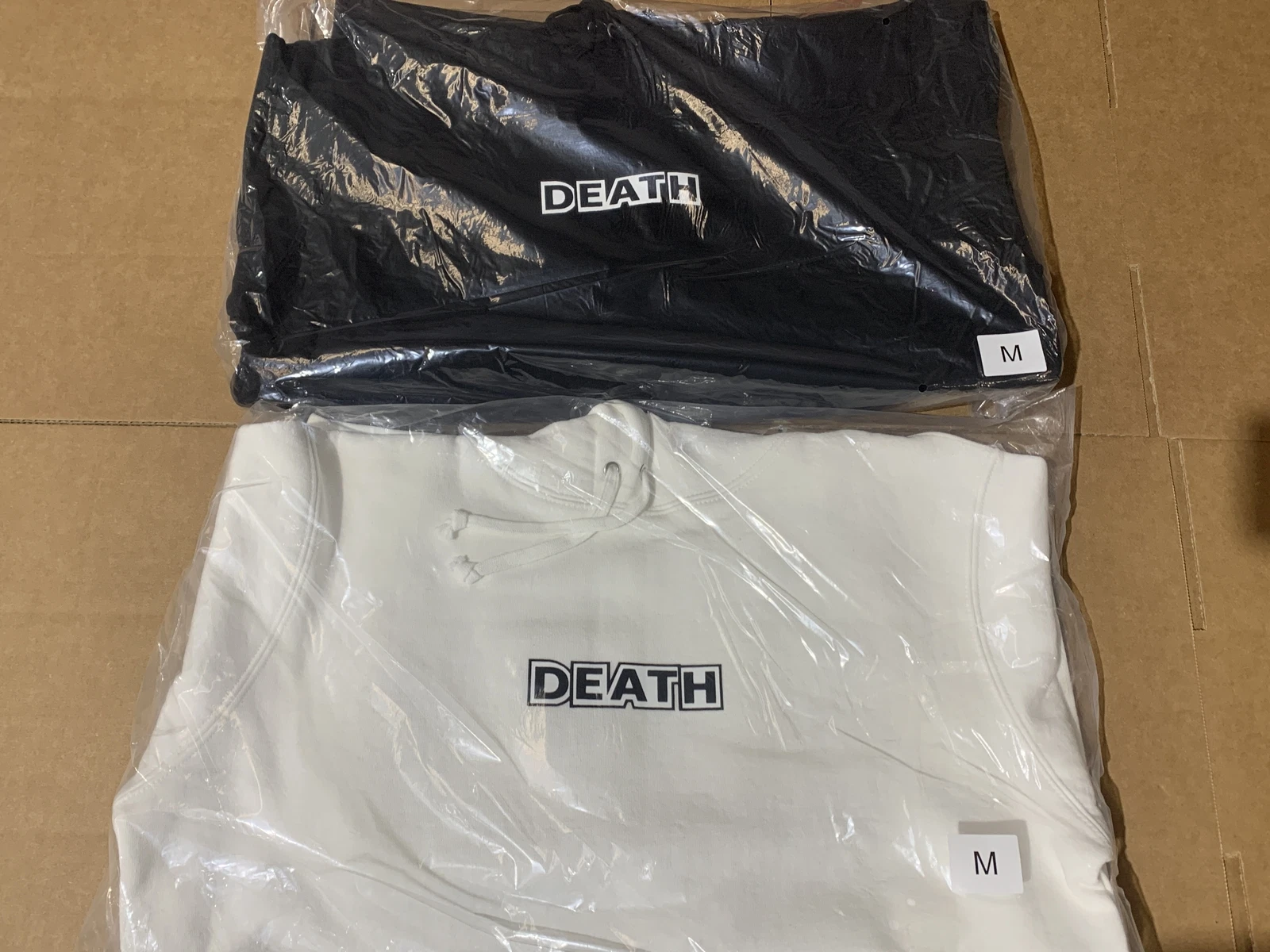 Felpa con cappuccio Supreme Gilbert & George Death nera bianca S S 19