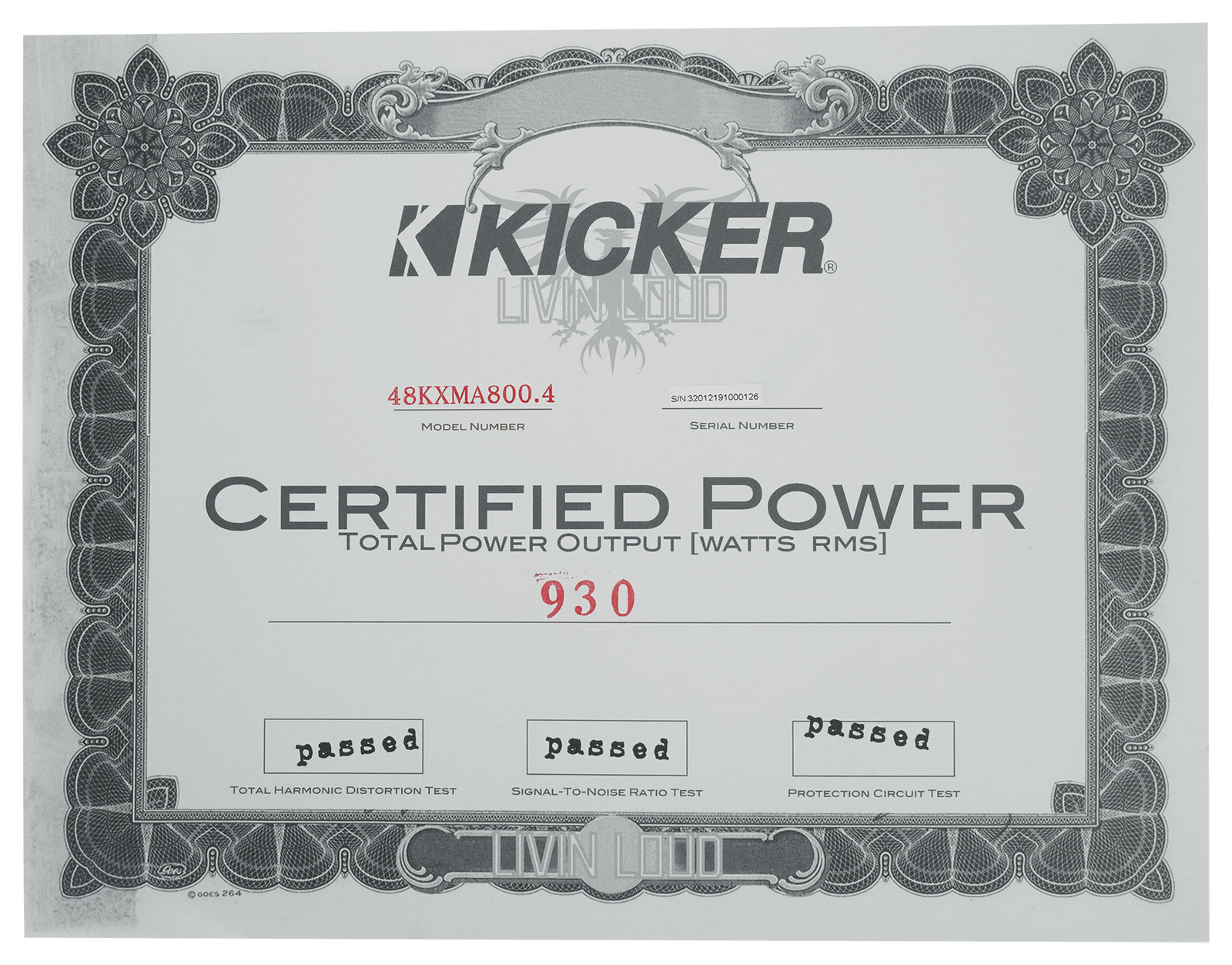 KICKER 48KXMA8004 800 Вт 4-канальный морской усилитель для лодок Домашняя звуковая панель KXMA8004