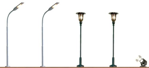 Brawa 5892 - Set de 5 lampadaires - HO (1:87) | Zustand: Neuf