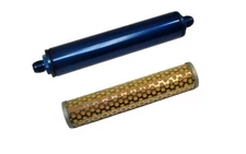 Assault Racing In-line Fuel Filter with Two Paper Elements 10AN Fittings 10"