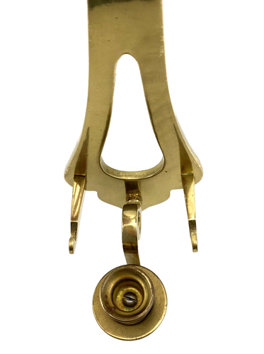 Solid Brass Glo-Mar Wall Sconces Candle & Plate Holder Pair Vintage 1950's - Picture 9 of 17