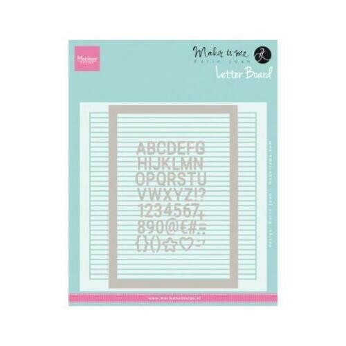 Marianne Design Embossing Folder & Cutting Dies - Karin's Letter Board DF3454