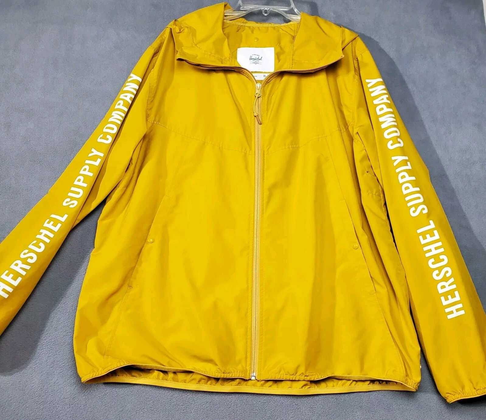 Herschel Supply Giacca Adulto XL Giallo Giacca a Vento Imballabile Viaggio Coach