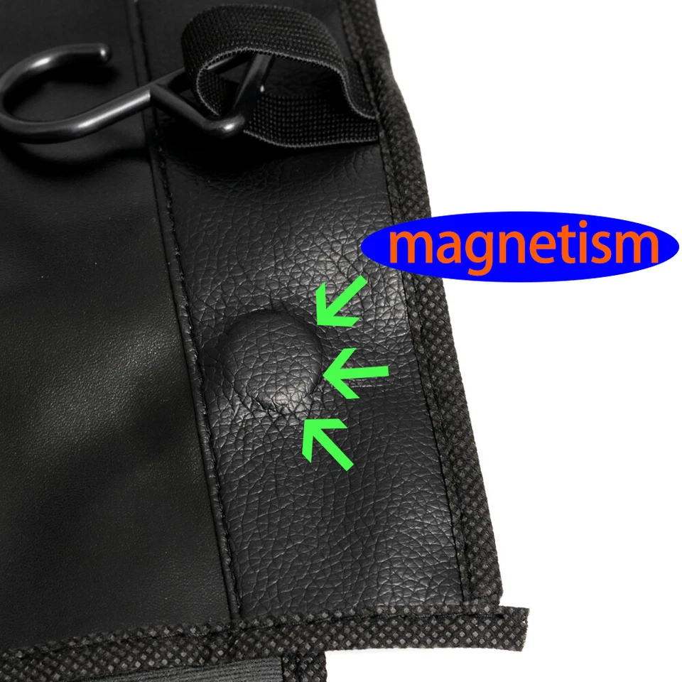 Auto Magnetic Fender Cover Mechanics Paint Protector Anti-Scratch PU Leather Pad - Image 4 of 4