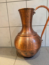 Gro&szlig;e Kupferkanne / Kupferkrug ca. 41 cm inkl. Einsatz dekoratives Vintage St&uuml;ck