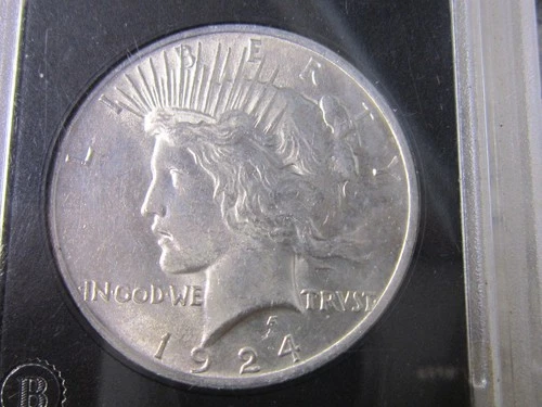 1924 P Peace Silver Dollar, Brilliant Uncirculated