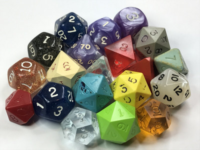 Vintage Dice lot - Game Dice - All oop - Gamescience, Chessex, Armory, Mentzer