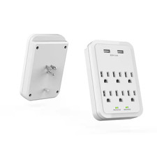 4 Ft. Multiple Outlet and Wall Mounted Surge Protector Kit 3-Pack 