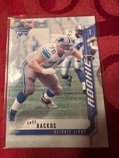 Jeff Backus 2001 Rookies & Stars #194 Rookie RC Card. rookie card picture
