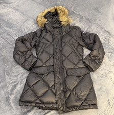 Abercrombie & Fitch Down Filled Parka Coat bl...