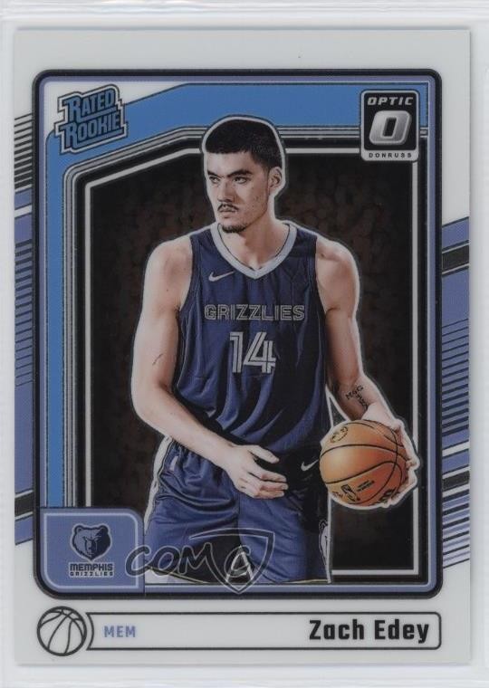 2024-25 Panini Donruss Optic Rated Rookie Zach Edey #288 19yg