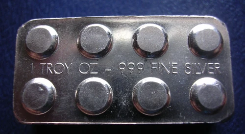 1 oz Silver Lego Building Block Pure Silver .999 Bullion Stackable Monarch