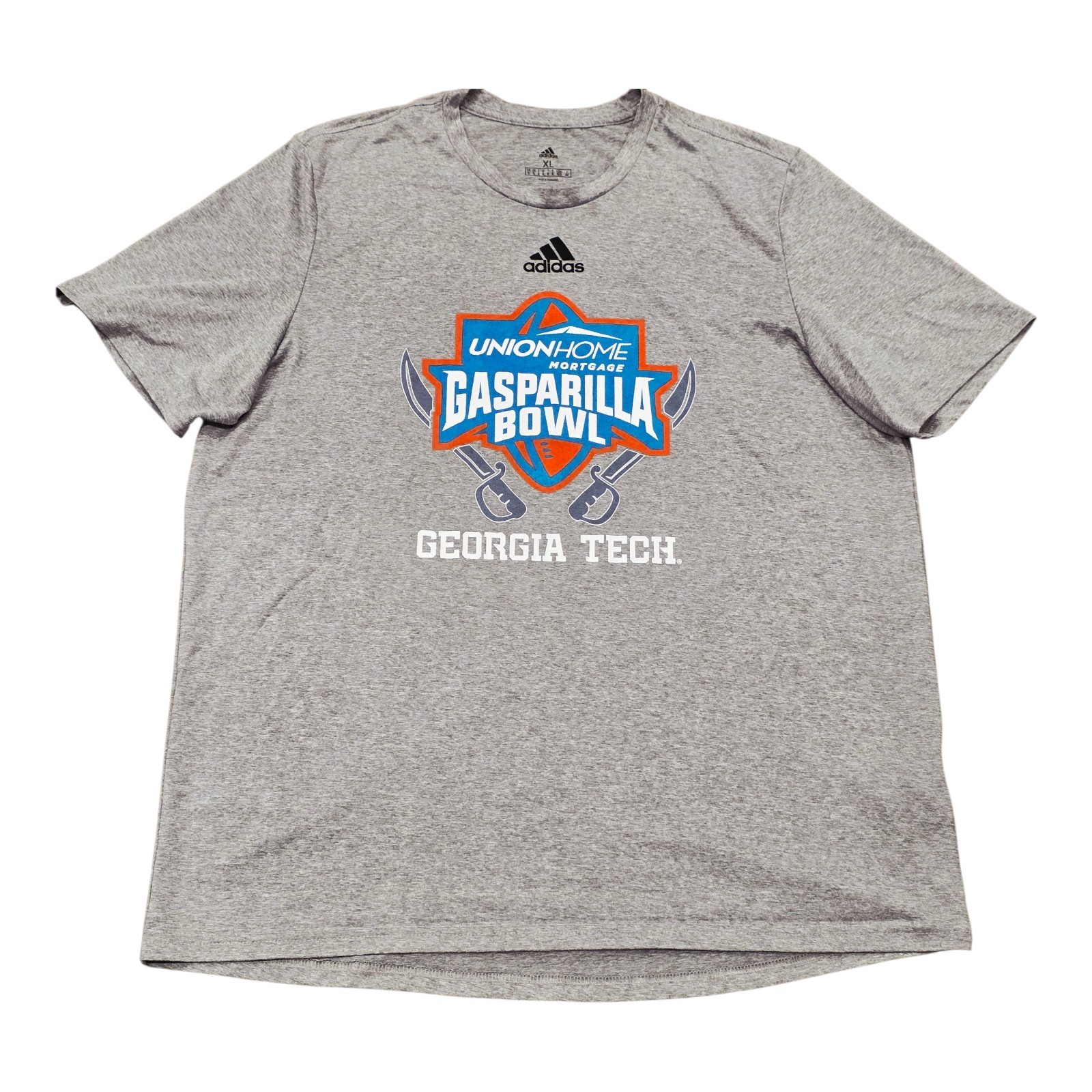 Men's adidas Georgia Tech Yellow Jackets Gasparilla Bowl Shirt Gray Sz XL