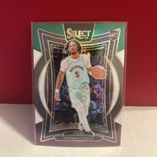 2024-25 Panini Select - Concourse Stephon Castle Green White Purple Prizm (RC)
