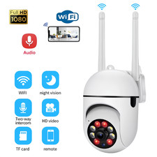 1080P WiFi Security Camera Outdoor PTZ Home CCTV 2-Way Audio Night Vision 2.4G