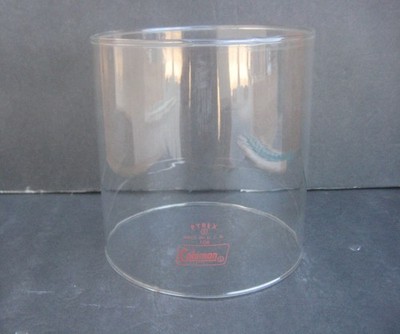 Coleman Lantern Globe Red Logo Pyrex 220 Series & Others 5'' W x 5 1/4'' T Vintage
