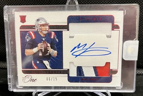 2021 Panini One Mac Jones RPA /15 SEALED Patriots 49ers No. 36