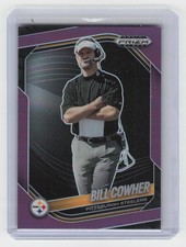 2025 Panini Prizm Black #118 Bill Cowher Prizms Purple #/99