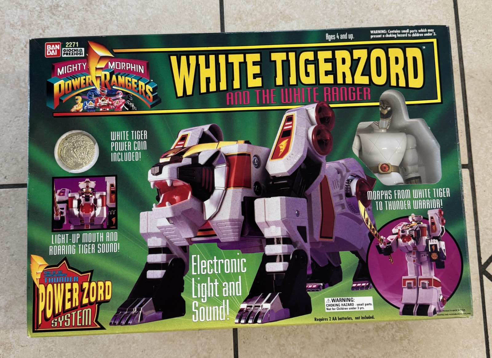 WHITE TIGERZORD - POWER RANGERS - BANDAI - GIOCHI PREZIOSI - 1993