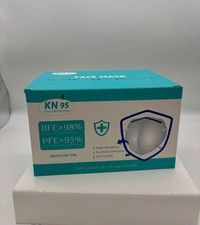 50/100 Pcs White KN95 Protective 5 Layer Face Mask Disposable Respirator