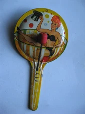 VINTAGE T COHN--GIRL IN A CHAMPAGNE GLASS CLAPPER--$9.25 SHIPPING