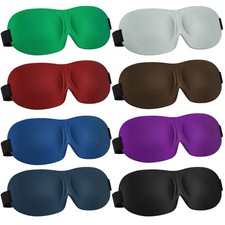 Bencailor 8 Pcs Sleep Eye Mask for Side Sleeper Men Women Large, Fresh Colors