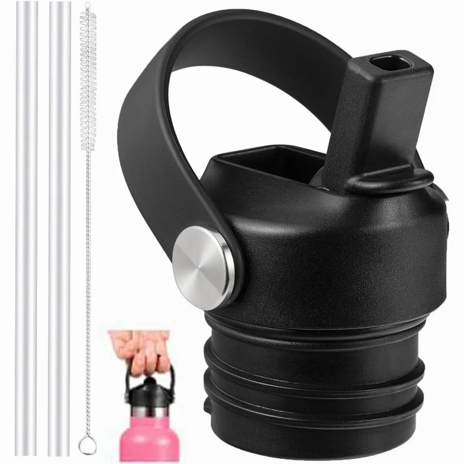 Straw Lid with Straw for Hydro Flask Standard Mouth (18-24 oz) &ndash; Replacement Cap