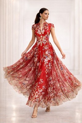 SALE!  $8900 NEW WT! GORGEOUS!  ROBERTO CAVALLI ITALY silk dress sz 38-40