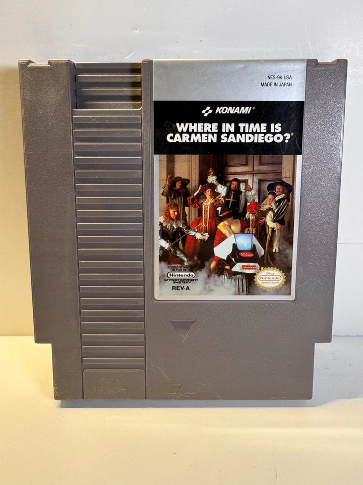 Where in Time is Carmen Sandiego (Nintendo NES, 1991) ALL BUT Encyclopedia Authe - Image 2 of 4