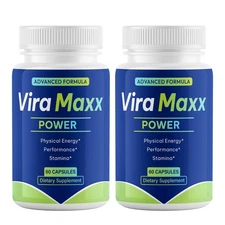 (2 Pack) Vira Maxx Power, ViraMaxx for Men to Enhancement Support Health Stamina