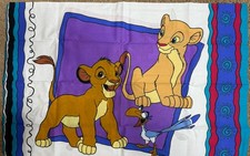 Vintage Lion King Pillow Case Simba Nala Timon Pillowcase Disney New Open Pack
