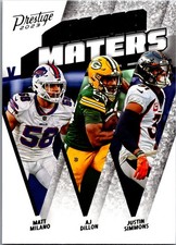 2023 Panini Prestige Matt Milano / AJ Dillon / Justin Simmons #AM-8