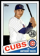 2020 Topps 1985 35th Anniversary Blue Anthony Rizzo Chicago Cubs #85-24