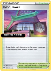 Rose Tower 169/189 Darkness Ablaze Reverse Holo Uncommon Trainer