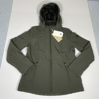 $85 Women's ZeroXposur Green Lillian Soft Shell Jacket Green Medium M Hooded NWT