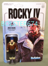 ROCKY BALBOA ENTRENAMIENTO DE INVIERNO ReAction Super7 Rocky IV 3.75" uso menor de tarjetas