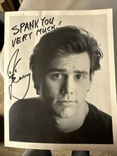 Jim Carrey Autograph Signed 8x10 Reprint Photo Spank You Very Much!