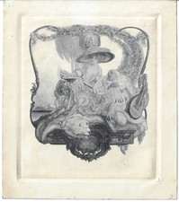 FRANZ VON BAYROS: Exlibris für Peter Gloeck, 1913