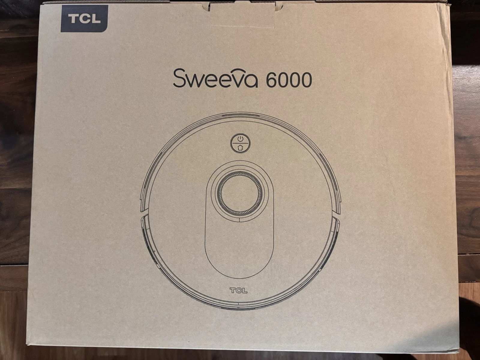 TCL Sweeva 6000 Smart Robot Vacuum, Customizable Mapping, Resume Recharge, Black