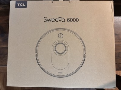 TCL Sweeva 6000 Smart Robot Vacuum, Customizable Mapping, Resume Recharge, Black
