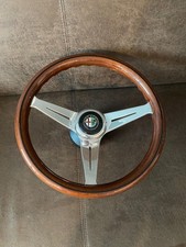 Alfa Romeo Spider Duetto 1969-1982 NARDI Wood Steering Wheel Deep Dish NEW NOS