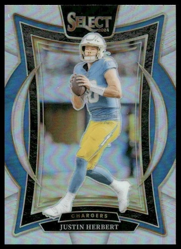 2024 Panini Select #41 Justin Herbert Silver Prizm Los Angeles Chargers