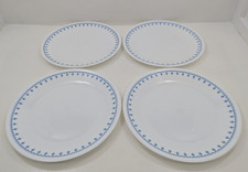 4 Corelle Snowflake Garland Blue 10.25  Dinne...